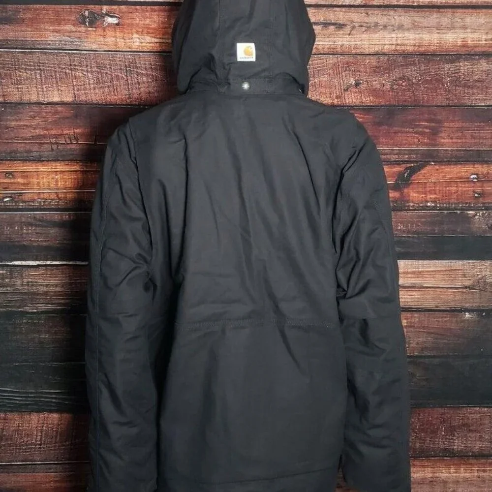 Carhartt Coat Jacket 102207 Mens 2XL Reg Full Swing Insulated Duck Cryder Black - Picture 3 of 8